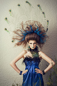 SIT Visual Hair Design student KELLY PARKER's work. Model is Laura Gerken